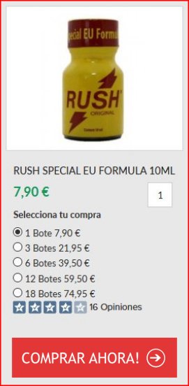 Poppers Rush Special Eu Formula